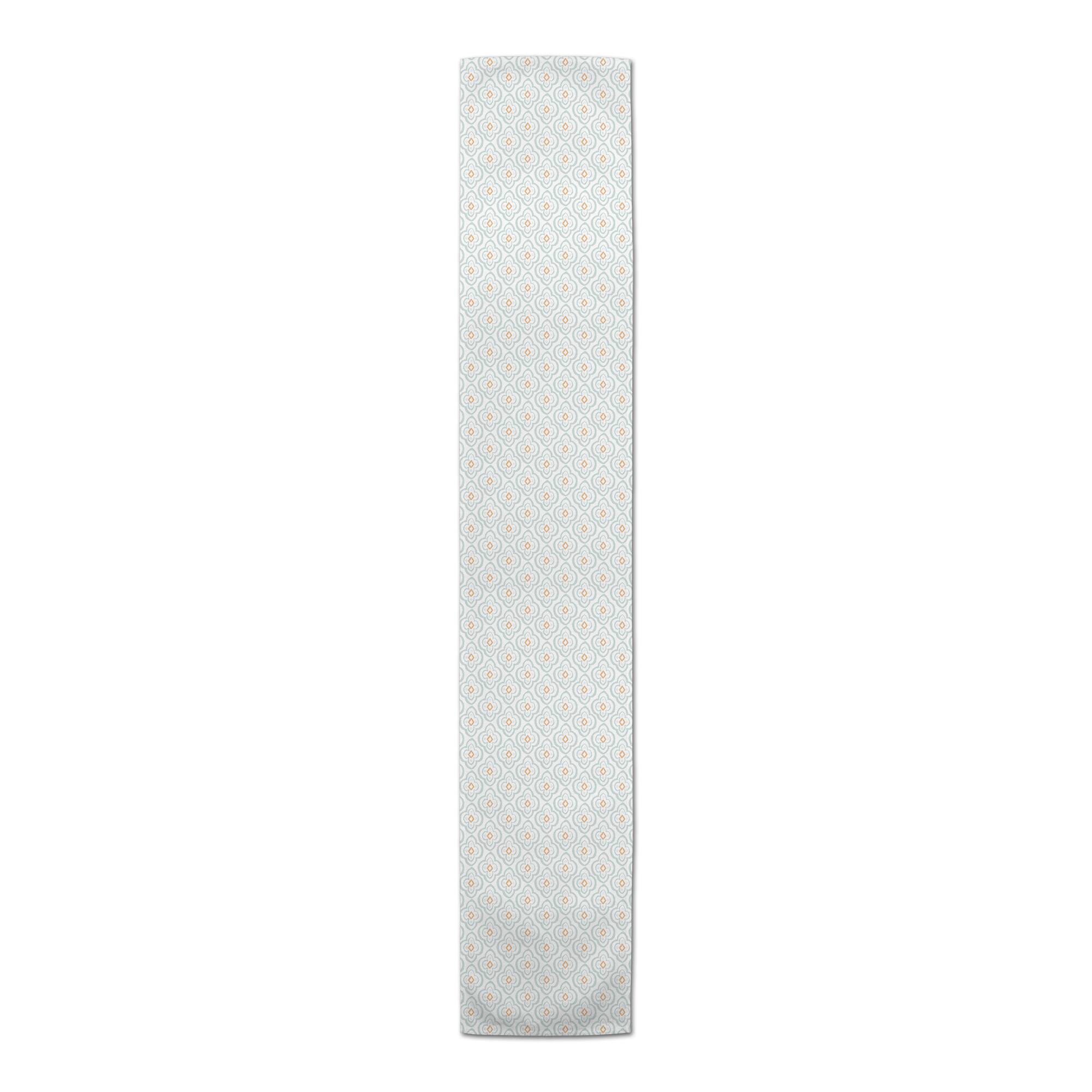 90" Quatre Print Cotton Twill Table Runner